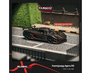 Tarmac Works 1:64 Koenigsegg Agera Rs - Black Carbon Fiber - Global64 - Diecast