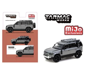 Tarmac Works 1:64 Land Rover Defender 110 - Grey Metallic - Mijo Exclusives Limited Edition - Diecast