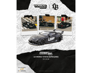 Tarmac Works 1:64 Lb-works Toyota Supra (a90) - Black - Hobby64 - Diecast