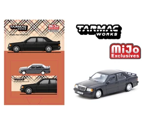 Tarmac Works 1:64 Mercedes-benz 190 E 2.3-16 - Blue/black Metallic - Global64 - Mijo Exclusives Limited Edition - Diecast