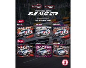 Tarmac Works 1:64 Mercedes-benz Sls Amg Gt3 Macau Gt Cup - Fia Gt World Cup 2015 Winner Maro Engel With Trading Card - Diecast