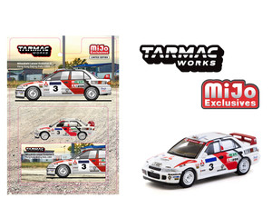 Tarmac Works 1:64 Mitsubishi Lancer Evolution Ii Hong Kong Beijing Rally 1994 - Mijo Exclusives Limited Edition - Diecast