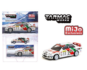 Tarmac Works 1:64 Mitsubishi Lancer Evolution Ii Rallye Monte-carlo 1995t. Mã¤kinen / S. Harjanne - Mijo Exclusives - Diecast