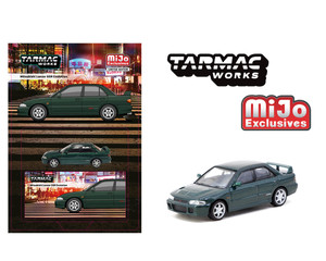 Tarmac Works 1:64 Mitsubishi Lancer Gsr Evolution - Green Metallic - Global64 - Mijo Exclusives - Diecast