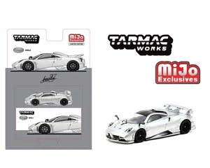 Tarmac Works 1:64 Pagani Imola - Matte Silver - Global64 - Mijo Exclusives Limited Edition - Diecast