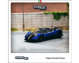 Tarmac Works 1:64 Pagani Zonda Cinque - Blu Francia - Diecast