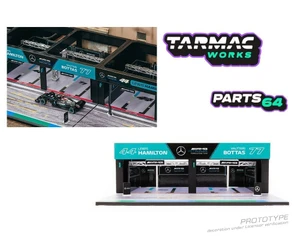 Tarmac Works 1:64 Parts64 Pit Garage Diorama Mercedes-amg Petronas Formula One Team - Diecast