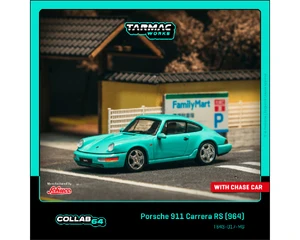 Tarmac Works 1:64 Porsche 911 Carrera Rs (964) - Mint Green - Collab64 - Diecast