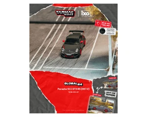 Tarmac Works 1:64 Porsche 911 Gt3 Rs (997.2) - Grey - Ixo Models - Global64 - Diecast