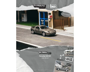 Tarmac Works 1:64 Porsche 928 S4 - Grey Metallic- Global64 - Diecast