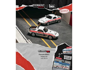 Tarmac Works 1:64 Porsche 928s Safety Car - White - Global64 - Diecast