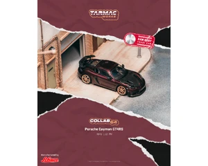 Tarmac Works 1:64 Porsche Cayman Gt4rs - Amethyst Metallic - Collab64 - Diecast