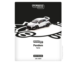 Tarmac Works 1:64 Road64 Pandem Toyota Yaris White - Diecast