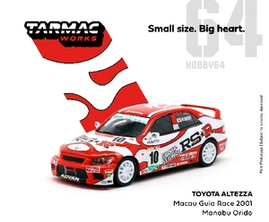 Tarmac Works 1:64 Toyota Altezza Macau Guia Race 2001 Manabu Orido - Diecast