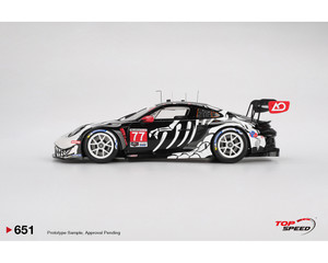 Top Speed Resin Model 1:18 Porsche 911 Gt3 R #77 Ao Racing 2025 Imsa Petit Le Mans - Diecast