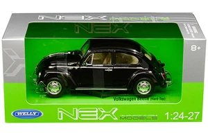 Welly 1:24 Volkswagon Beetle Hard Top - Black - Diecast