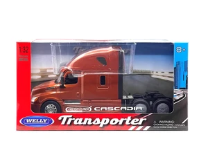 Welly 1:32 Freightliner Cascadia - Gold - Transporter - Diecast