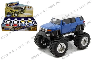Welly Display - Monster Truck - Toyota Fj Cruiser 4.75" (blue, Orange, White, Silver) - Diecast