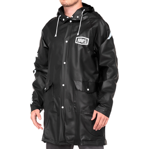 100-percent - Torrent Rain Jacket Black Md - 20040-00001