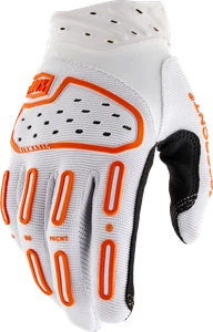 100-percent - Airmatic 2 Gloves White/orange Lg - 10041-10033