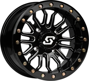 Sedona - Onyx Beadlock Wheel 15x10 5/4.5 +0mm Black/machined - S26B-51012-00