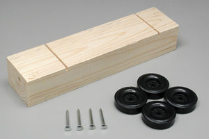 Pine-Pro - 10046 Block Kit w/Wheels & Axles - 10046 Pine-Pro - 10046 Block Kit w/Wheels & Axles - 10046