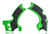 Acerbis - X-grip Frame Guard Green/black - 2657591089