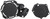 Acerbis - X-power Kit Yam Black - 2780690001