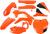 Acerbis - Full Plastic Kit Orange/black - 2403091008