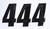 D-cor - Number 4 Black 4" 3/pk - 45-24-4