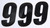 D-cor - Number 9 Black 4" 3/pk - 45-24-9