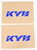 D-cor - Upper Fork Decal Kyb Blue - 40-80-113