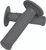 Eks Brand - Softidium Half Waffle Grip Graphite - 067-20100 Eks Brand - Softidium Half Waffle Grip Graphite - 067-20100