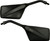 Emgo - Trimline Mirrors Matte Black All Except Yam - 20-97110
