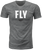 Fly Racing - Fly Wfh Tee Dark Grey Heather Sm - 352-0156S