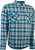 Highway 21 - Marksman Flannel Grey/blue Lg - #6049 489-1182~4