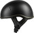 Highway 21 - .357 Solid Half Helmet Matte Black Lg - 77-1101L