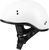 Highway 21 - .357 Solid Half Helmet Matte White Xs - 77-1102XS