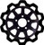 Lyndall Brakes - 9 Spoke Rotor Rear Blk/blk Bow Tie 11.5" - 4102-2133 Lyndall Brakes - 9 Spoke Rotor Rear Blk/blk Bow Tie 11.5" - 4102-2133