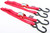 Powertye - Tie-down Cam S-hook Watercraft 1"x3' Red Pair - 22031