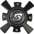 Sedona - Riot Wheel Replacment Cap Black - CPS-A81-B