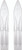 Slydog - Pr/ Sly Dog Powderhound Ski 8" White - PH8SOLWHT Slydog - Pr/ Sly Dog Powderhound Ski 8" White - PH8SOLWHT