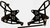 Vortex - Rear Set Complete Blk Kaw - RS411K