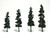 Woodland Scenics - Rm Conifer Trees 4'-6' 4pk - 1561