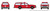 Rapido Trains - Ho'80 Impala Fire Chief Wagon - 800011