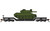 Bachmann - N 52' Flatcar with Sheridan Tank Black - 71386