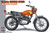 Hasegawa Models - Yamaha Enduro DT250 Mandarin Orange 1:10 - 52329