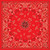 Zan - Bandanna Red Paisley - B003 Zan - Bandanna Red Paisley - B003