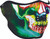 Zan - 1/2 Face Mask Electric Skull - WNFM098H Zan - 1/2 Face Mask Electric Skull - WNFM098H