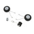 E-flite - Landing Gear Set: F-14 Tomcat 40mm Twin - 1455
